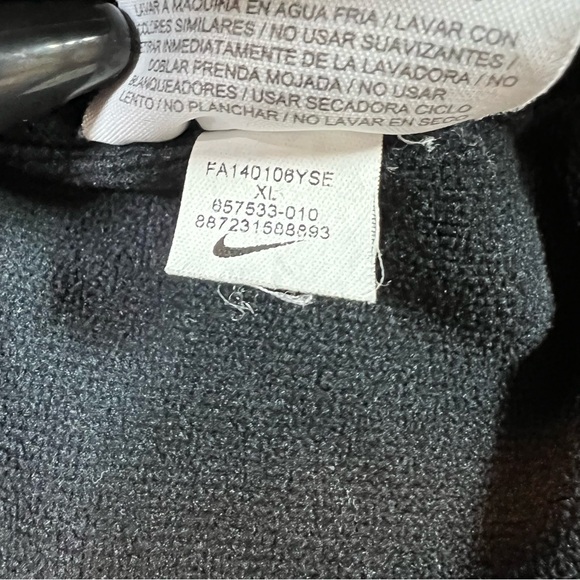 Nike Therma Fit KO Swoosh Camo Hoodie Black / Red Pullover Sweatshirt Size XL - Picture 9 of 10